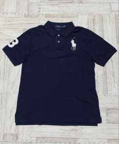 美品Polo Ralph Lauren ポロシャツ ビックポニー swag 紺 - メルカリ