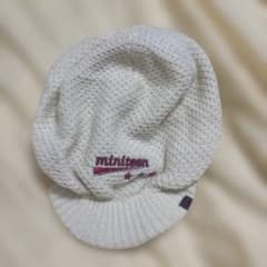 miniteen ニット帽 ホワイトのサムネイル