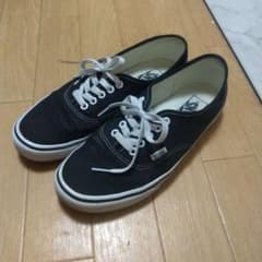 VANS Authentic ブラック ローカット スニーカーのサムネイル