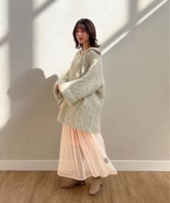 Olu.(オルドット) 2wayモールケーブルニットワンピースのサムネイル
