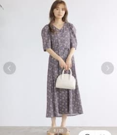 mysty woman サラサ柄ワンピース　ロングワンピースのサムネイル