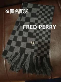 FRED PERRY　マフラー　メンズ　チェック柄のサムネイル