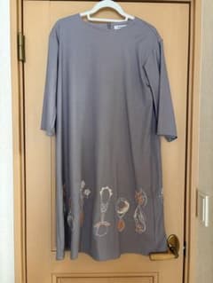 MAISON DE PLAGE ワンピース五分袖 刺繍入り - 5
