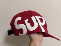 Supreme 赤 サイドロゴ　キャップのサムネイル