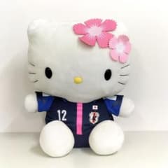 当時物 ハローキティ なでしこジャパン ぬいぐるみ 12 特大 JFA サッカー 当時物 ハローキティ なでしこジャパン ぬいぐるみ 12 特大 JFA