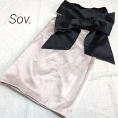 ✨️Sov.✨️　芸能人着用　ビッグリボン　サテンドレス　ワンピース　完売品