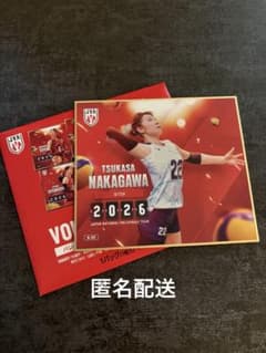 バレーボール女子日本代表2026トレーディングmini色紙 中川つかさ