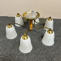 希少 コイズミ照明 5灯 真鍮 シャンデリア ヴィンテージ レトロ - メルカリ
