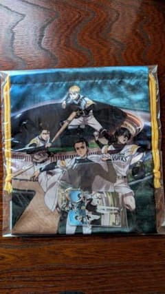 Attack Titan Drawstring bag keychain set with bonus item