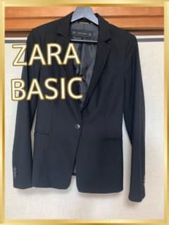 【ZARA BASIC】36 スーツジャケット　ブラックのサムネイル
