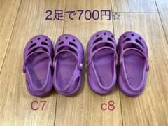 クロックス　キッズサンダル C7 C8 2足セットのサムネイル