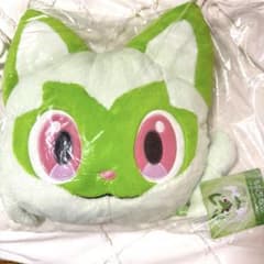 ピカピカボックス2024 ニャオハふわふわフェイスクッション