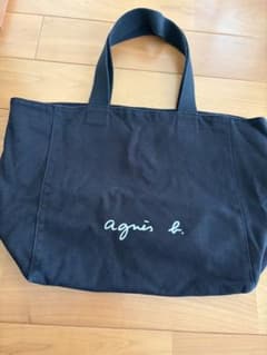 agnes b. VOYAGE キャンバストートバッグ ブラックのサムネイル
