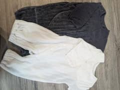 ベビー服ロンパース☆可愛いベロア風ロンパース♡2セットのサムネイル