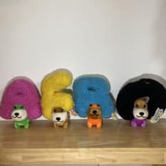 アフロ犬 A犬 F犬 R犬 O犬 AFROぬいぐるみ BIG【コンプ品】【レア