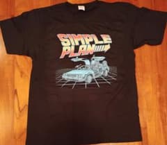新品 日本限定 Simple Plan シンプル・プラン Tシャツ デロリアン m80374383713_1.jpg?1745675844