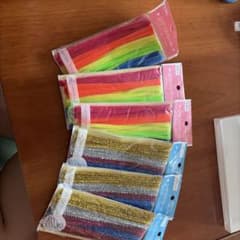 カラフルモール 6袋セット 40本入 手芸 工作のサムネイル