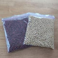 青森産　小豆、大豆セット　各500グラムのサムネイル