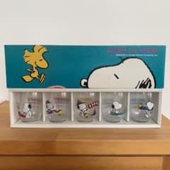 ＊スヌーピー＊コップ＊5個セット＊グラス＊レトロ＊佐々木硝子＊のサムネイル