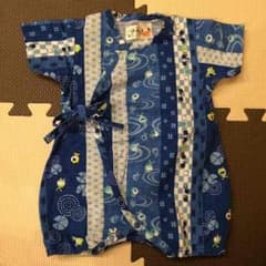 美品☆甚平風ロンパース 50〜60センチのサムネイル