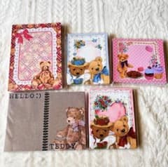 海外作家 テディベア メモ おすそ分け 5種各10枚 合計50枚のサムネイル