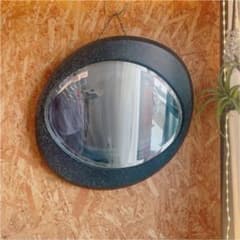 カリモク　大理石風アンティーク　鏡　希少のサムネイル