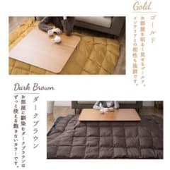 あったか羽毛こたつ布団　長方形　丸洗可能　省スペースのサムネイル