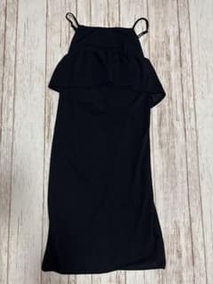 GeeRA ジーラ　ワンピース　細見えペプラムキャミワンピース　L