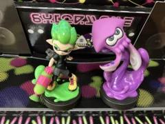 1000円特価SALE amiiboパープルイカとネオングリーンボーイ（スプラ