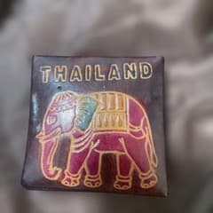 タイ製レザーコインケース 象のデザイン - メルカリ