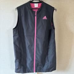 adidas レディース ベスト ブラック ピンクのサムネイル