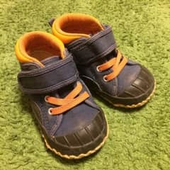 コンバース 13cm ネイビー×オレンジのサムネイル