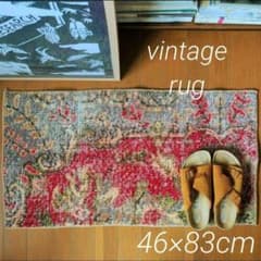 ヴィンテージラグ トルコラグ スモールラグ Vintage rug 15＊ - メルカリ