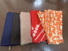 【お買い得】洗い張り生地　折り鶴ハギレ付きセットのサムネイル