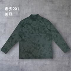 美品】トラヴィスマシュー 微起毛 長袖モックネックシャツ 2XL カーキ