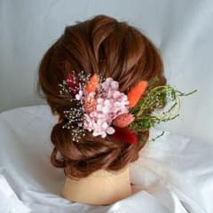 ハンドメイド 髪飾り 袴 ヘッドパーツ ヘッドドレス 結婚式 卒業式のサムネイル