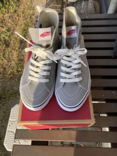 vansバンズ　オールドスクール　ハイカットタイプ　キャンパス仕様グレー26cmのサムネイル
