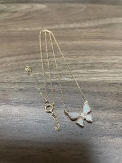 k14 585刻印　蝶モチーフネックレス k14 585刻印 蝶モチーフネックレス - メルカリ