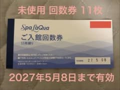 スパラクーア 入館回数券 11枚 未使用のサムネイル