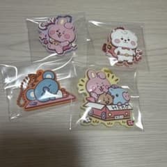 BT21 Rubber Keychain Set of 4