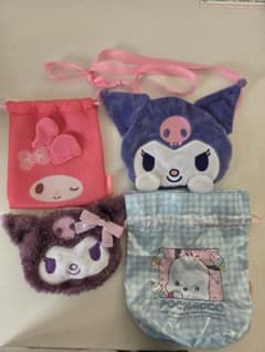 サンリオ キャラクターズ 巾着 ポーチ 4点セットのサムネイル