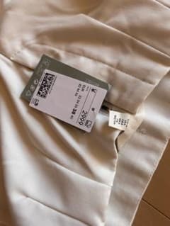 HMタックワイドパンツ 丈長め ホワイト Lのサムネイル
