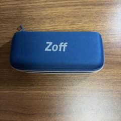Zoff メガネケース ブルー ファスナー式のサムネイル