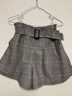 【春物】チェック柄 キュロットパンツのサムネイル