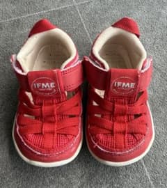 IFME ベビーサンダル レッド 13.0cm