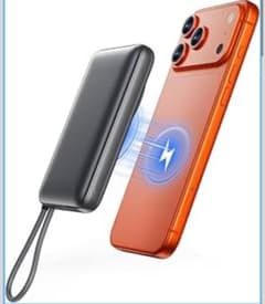 【新品】モバイルバッテリー MagSafe対応 ワイヤレス充電 急速充電のサムネイル