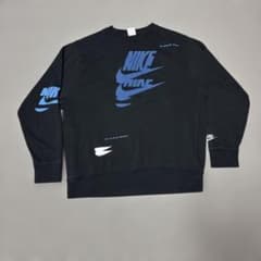 メンズ NIKE クルーネックスウェット ブラックのサムネイル
