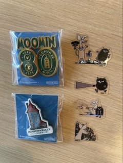 ムーミンバレーパーク　80周年　ピンバッジ　シールおまけ付きのサムネイル