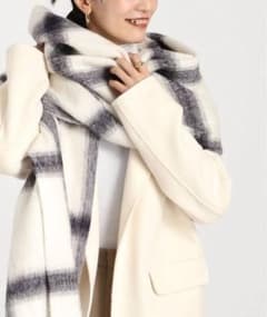 美品 VERMEIL par iena アルパカ ウィンドペン ジャギーストール