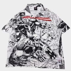 HUF x MARVEL X-MEN コラボ アロハシャツ Lサイズのサムネイル